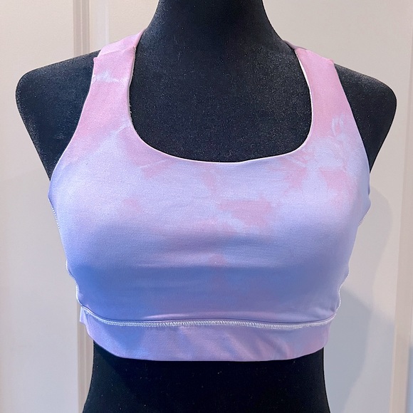 NWOT Lululemon custom tie dye sports bra. Size 8. Periwinkle/purple with pink. - Picture 1 of 5
